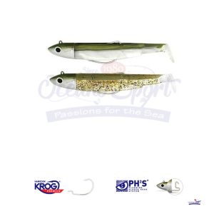FIIISH BLACK MINNOW N1 PACCO DOUBLE - OFFSHORE GR 6 - KHAKI - KAKI PAILLLETTE
