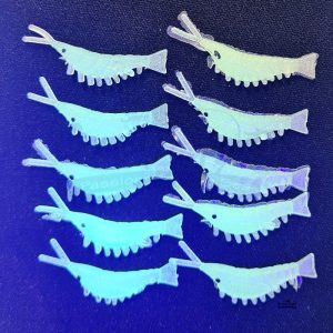 CRAWFISH - GAMBERETO SILICONE FLUO  10 PZ