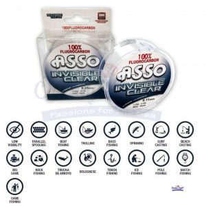 ASSO FLUORCARBON INVISIBLE CLEAR 50Mt
