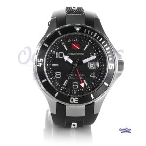 OROLOGIO SUBACQUEO TRAVEL DUAL TIME BLACK CRESSI SUB
