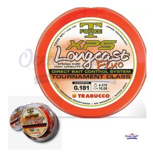 TRABUCCO LONG CAST FLUO ORANGE 1200Mt.