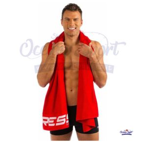 ASCIUGAMANO TELO MARE 200 X 100 Cm. BEACH TOWEL RED CRESSI SUB