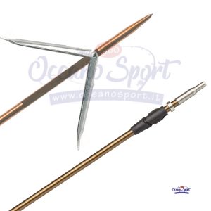 TAHITIANA Ø 7.5 X 115 - PREDATHOR 115 - DOPPIA  ALETTA - 17-4 PH - FONDELLLO Ø 8.5 MM -