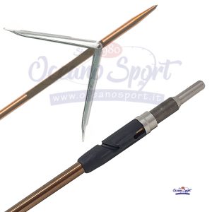 TAHITIANA Ø 7.5 X 145 - PREDATHOR 130 - DOPPIA  ALETTA - 17-4 PH - FONDELLLO Ø 8.5 MM -