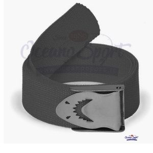 CINTURA ZAVORRA SUB FIBIA INOX  NERA - SQUALO