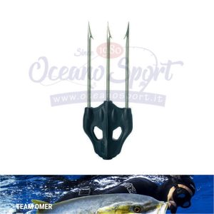 FIOCINA NYLON 3 PUNTE NERA OMER