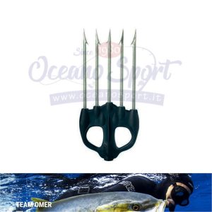 FIOCINA NYLON 5 PUNTE NERA OMER