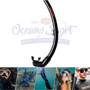 BOCCAGLIO SNORKEL TOP FLEX BLACK SEAC SUB