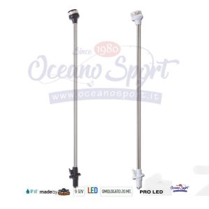 ASTA FANALE A LED ESTRAIBILE  GEMINI 360°