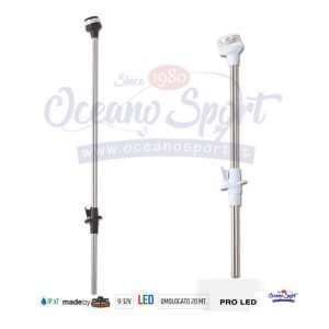 ASTA FANALE A LED RETRATTILE GEMINI 360