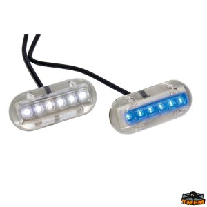 LUCE SUBACQUEA 6 LED POLICARBONATO BIANCO/BLU
