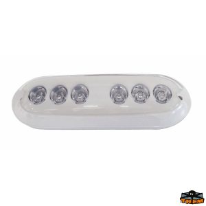 LUCE SUBACQUEA BIANCA/BLUE - OVALE 6 LED
