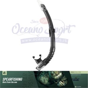 GAMMA CON VALVOLA SNORKEL NERO SILICONE ADULTO