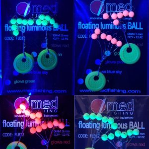 FLOTTER LUMINOSO MED FISHING BALL 5MM busta 12 pezzi