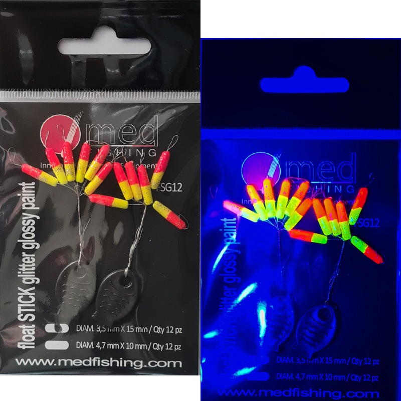 20 Bastoncini Luminosi Galleggianti Per Pesca: Fluorescenti Gialli 3mm, Visibilità Notturna Per Galleggianti E Tappi