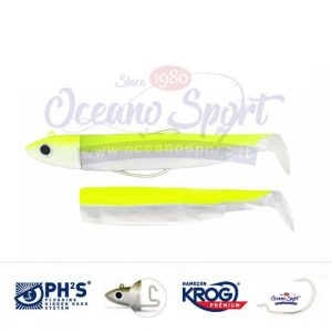 FIIISH BLACK MINNOW  90 N2 OFF-SHORE 10GR COMBO FLUO YELLOW