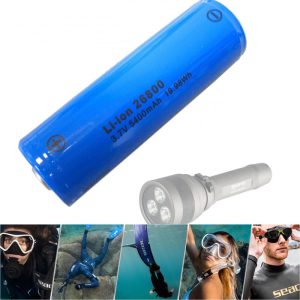 BATTERIA LI-ION 26800 ORIGINALE PER TORCIA RICARICABILE SEAC R40
