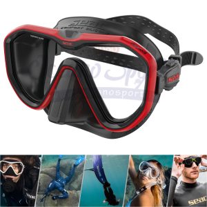 MASCHERA APPEL SEAC SUB ROSSA SILICONE NERO