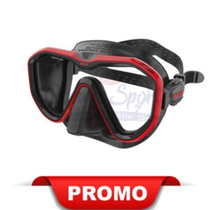 MASCHERA APPEL SEAC SUB ROSSA SILICONE NERO